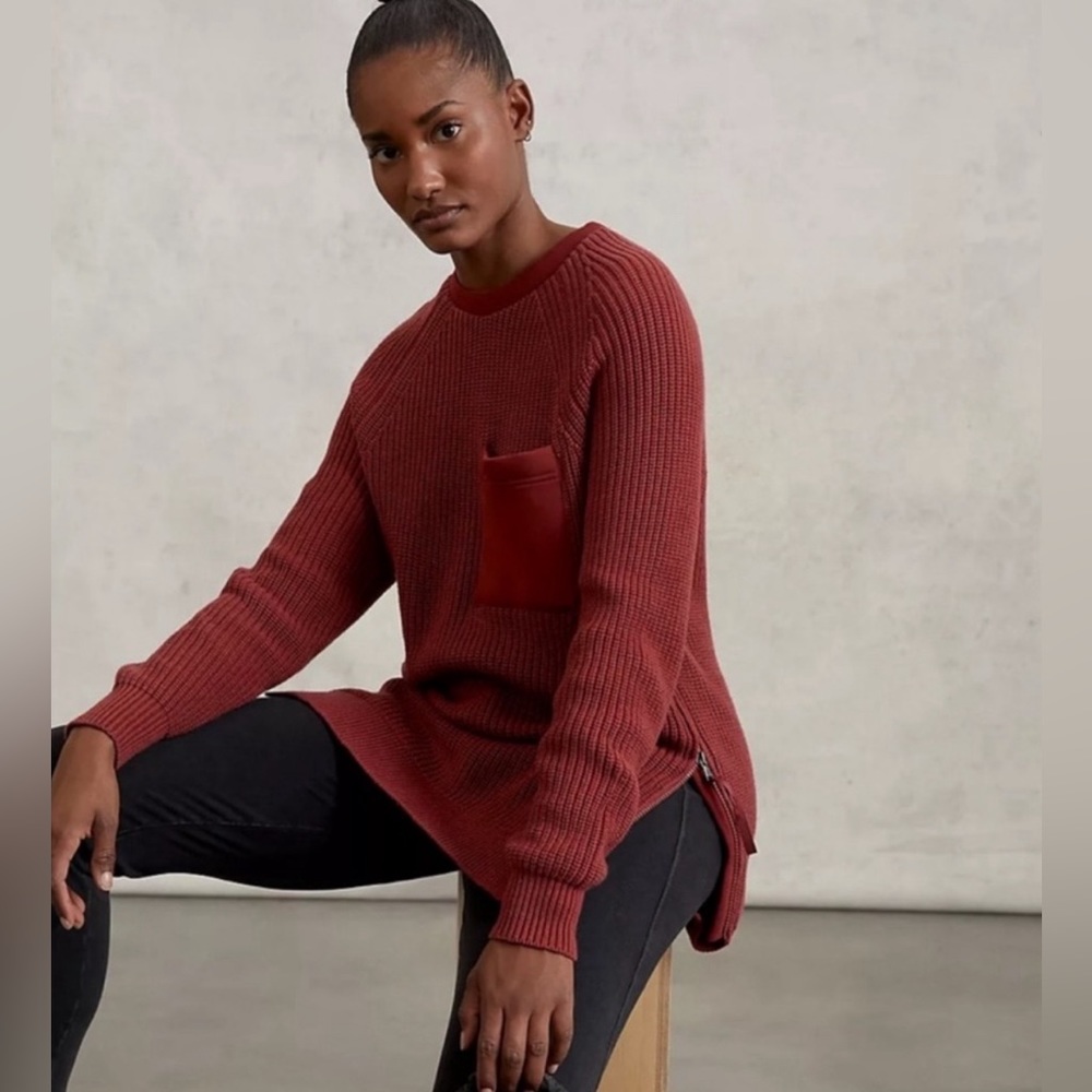 VARLEY Matteson Knit Sweater Russet (Size S)